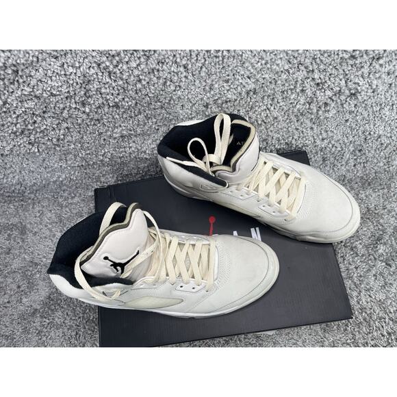 Air Jordan 5 Retro De Gs Orewood Off White Size 9.5 Preowned In Box - Picture 3 of 10